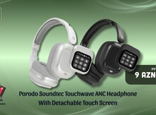 Porodo Soundtec Touchwave ANC Headphone With Detachable Touch Screen