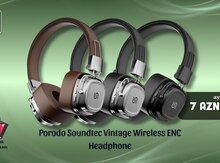 Porodo Soundtec Vintage Wireless ENC Headphone