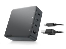 Lenovo Go 130W Multi-Port Charger 3xUSB-C 1xUSB-A kabeli