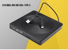 External Dvd RW Usb+Type-C oxuyucu