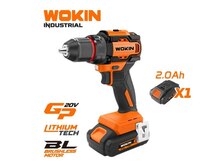 WOKIN akkumulyatorlu drel kömürsüz 20v li-ion