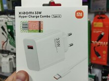 Xiaomi 33W adapter başlığı və kabeli