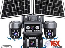 4G Solar günəṣ paneli 4 kamera 12MP/4K+64gb