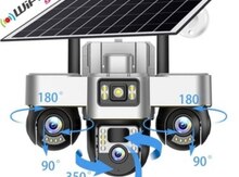4G Solar günəş paneli 4 kamera 12MP/4K+64gb