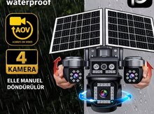 4G Solar günəş paneli 4 kamera 12MP/4K+64gb