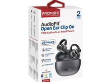 Promate AirClip.Black AudioFit open ear clip-on TWS earbuds