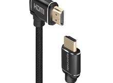 Promate ProLink4K1-300 Right Angle HDMI Audio Video Cable 3M