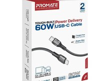 Promate FletchLink-CC 60W Black USB-C Cable