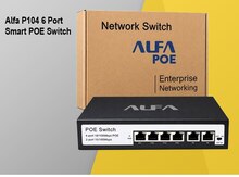 6 Port Alfa P104 Smart POE Switch