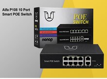 10 Port Alfa P108 Smart POE Switch