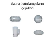 Sauna üçün lampalar Harvia və Diooist