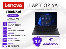 Lenovo ThinkPad E16 Gen 3 21SR0033US