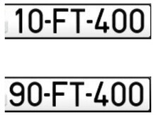 Avtomobil qeydiyyat nişanları - 10-FT-400, 90-FT-400