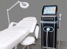 Lazer epilyasiya aparatı və tibbi çarpayı