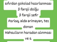 Şokolad hazırlama təlimi 