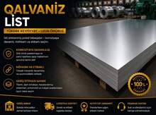 Qalvaniz list (Sinklənmiş)