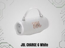 JBL CHARGE 6 White – Güclü Səs, Uzun Batareya və Maksimum Dayanıqlılıq