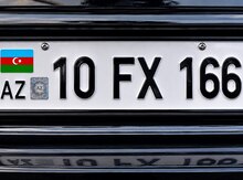 Avtomobil qeydiyyat nişanı - 10-FX-166