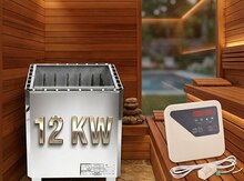 Sauna üçün elektrik sobası, 12 kw.