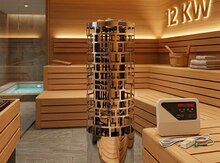 Sauna üçün silindrik elektrik sobası