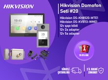 Hikvision DS-KH8520-WTE1 + DS-KV8113-WME1 — 10 düymlük Metal Villa IP Domofon Seti