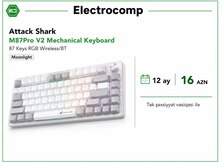 Attack Shark M87 Pro V2 Mechanical Keyboard (Moonlight)