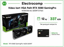 Video kart VGA Palit RTX 5080 GamingPro 16GB/256 bit, GDDR7 (3 Fan)