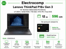 Noutbuk Lenovo ThinkPad P16v Gen 3