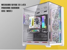 WjCoolman Skyline S3 E-Atx Panoramic Aquarium Case White