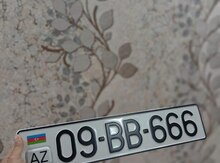 Avtomobil qeydiyyat nişanı - 09-BB-666