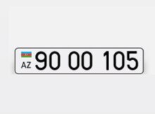 Avtomobil qeydiyyat nişanı - 90-OO-105