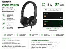 Qulaqlıq LOGITECH ZONE WIRED