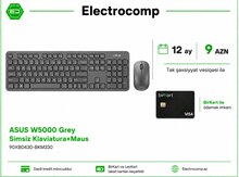 ASUS W5000 Grey Simsiz Klaviatura + Maus dəsti