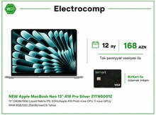 Apple MacBook Neo 13" A18 Pro Silver