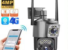 Wifi PTZ360° çöl 2 kamerası 8MP/4K+64GB
