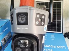 4G solar günəṣ panelli 2 kamera 12MP/4K+64GB
