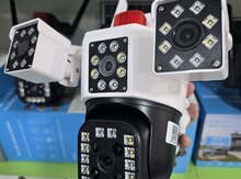 4G solar günəṣ panelli 4 kamera 12MP/4K+64GB