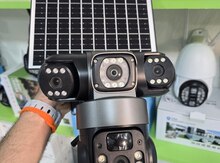4G solar günəṣ panelli 4 kamera 12MP/4K+64GB