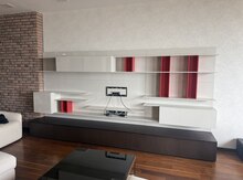 Müasir divar üçün modul TV/stend sistemi
