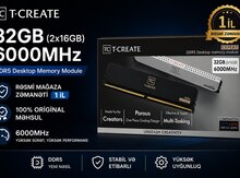Operativ yaddaş "TEAM T-CREATE EXPERT 32GB (2x16GB) DDR5 6000MHz CL38"