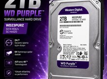 WD Purple 2TB Surveillance HDD – WD23PURZ