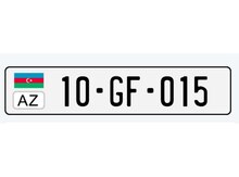 Avtomobil qeydiyyat nişanı - 10-GF-015