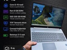 Noutbuk HP intel Core 10-cu nəsil, Intel HD, SSD 256GB, RAM 8GB DDR4, 15'6"