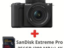 Fotoaparat Sony ZV-E10 Kit 16-50mm + SanDisk Extreme Pro 256GB