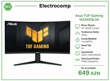 Monitor Asus TUF Gaming Curved