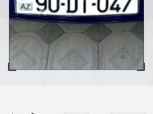 Avtomobil qeydiyyat nişanı - 90-DT-047