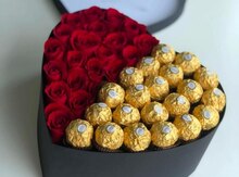 Qızılgül və Ferrero Rocher buketi
