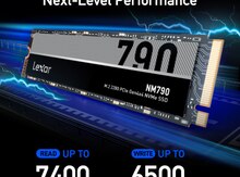 LEXAR 4 TB M.2 2280 PCIe Gen 4x4 NVMe Heatsink SSD(NM790 )