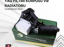 BMW B46 Yağ filtiri korpusu və radiatoru