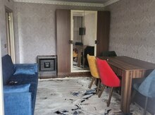2-otaqlı mənzil kirayə verilir, İnşaatçılar m., 50 m²